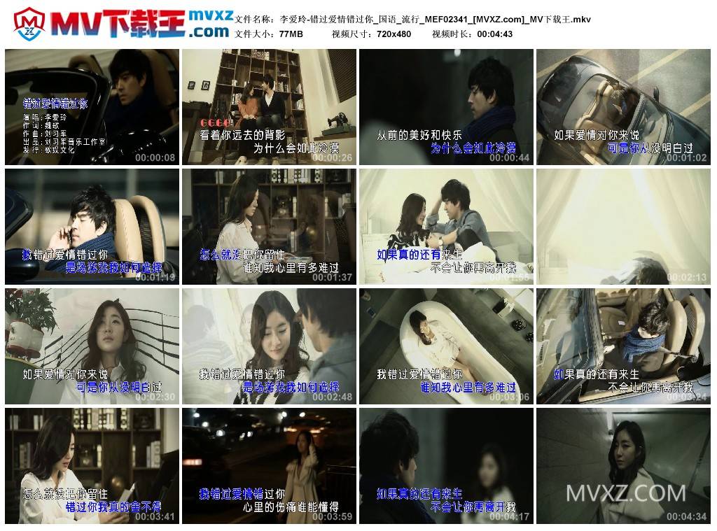 李爱玲-错过爱情错过你_国语_流行_MEF02341